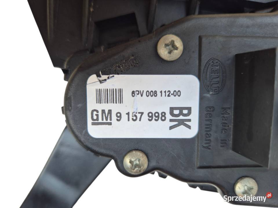PEDAŁ POTENCJOMETR GAZU OPEL ASTRA III H OPEL osobowe Działoszyce