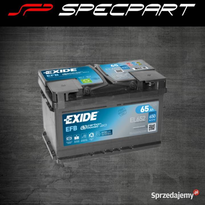 Akumulator Exide Start Stop EFB 65Ah 650A PRAWY Łódź