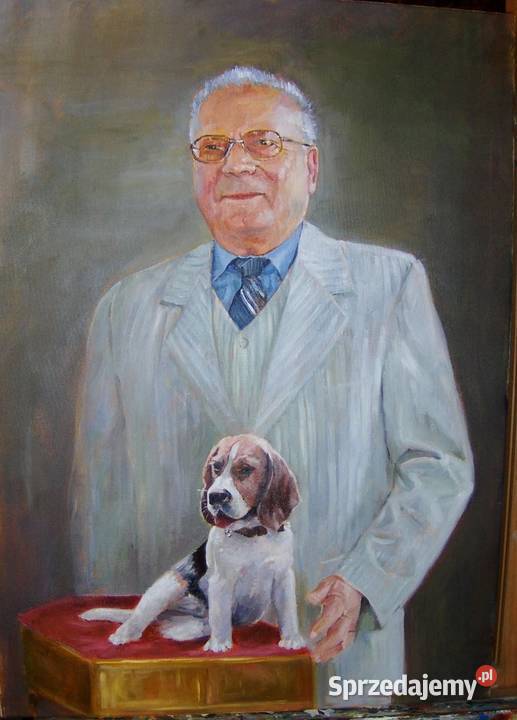 Portret olejny na podstawie zdjęcia kujawsko-pomorskie