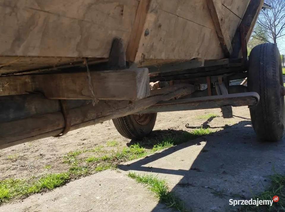 Wóz konny drewniany do ciągnika podkarpackie