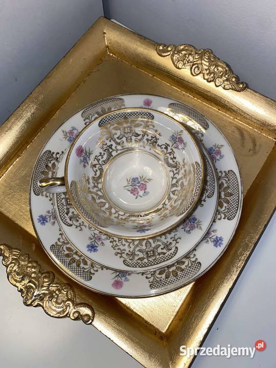 Trio śniadaniowe filiżanka porcelana bavaria Kraków