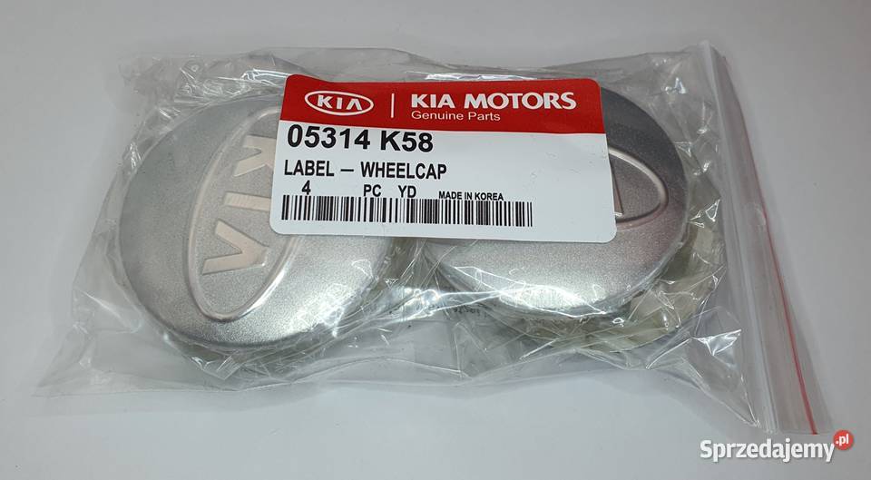 dekielek KIA 58mm ASO kapsle dekle 1 oryginalny łódzkie Bełchatów sprzedam