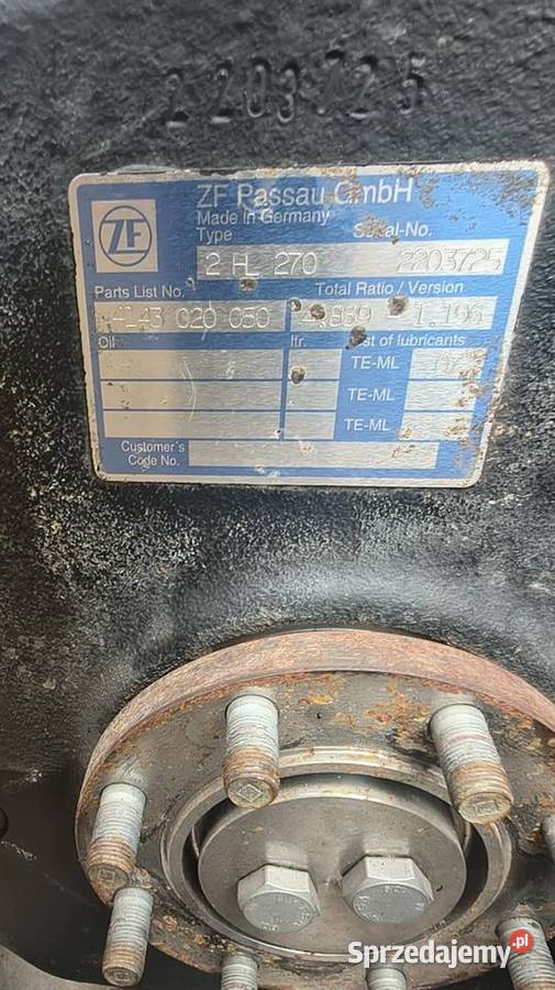 Skrzynia Biegów ZF 2 HL Hitachi zx140w Staszów sprzedam