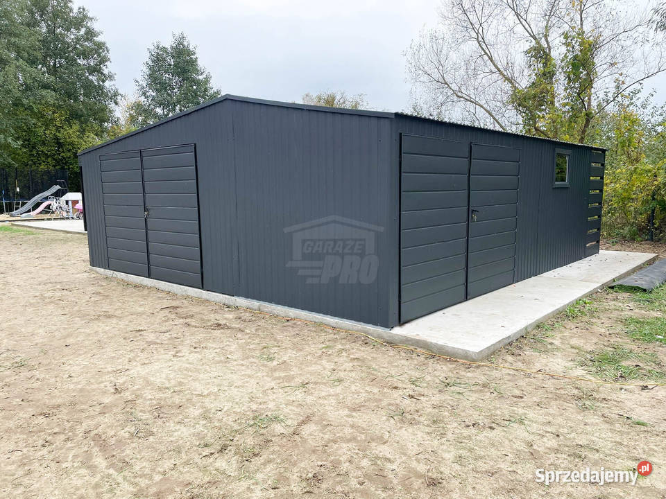 Garaż blaszany 7x75m wnęka 25m 2x brama Sprzedaż sprzedam