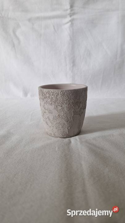 Mała ceramiczna doniczkaosłonka na kaktus inne Warszawa