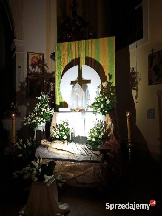 Krzyż w kole dekoracja Wielkanoc Grób Pański Dobrzyca