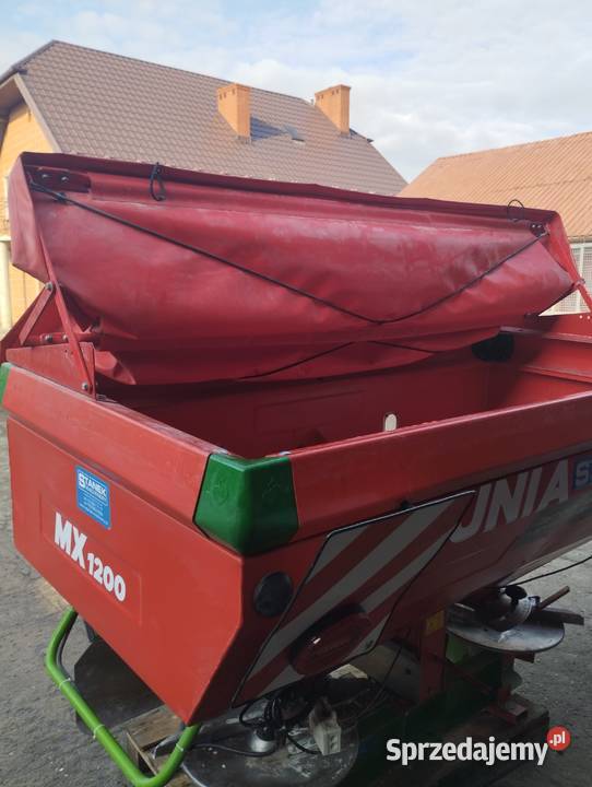 Rozsiewacz do nawozów dwutarczowy Unia MX 1200 Proszowice