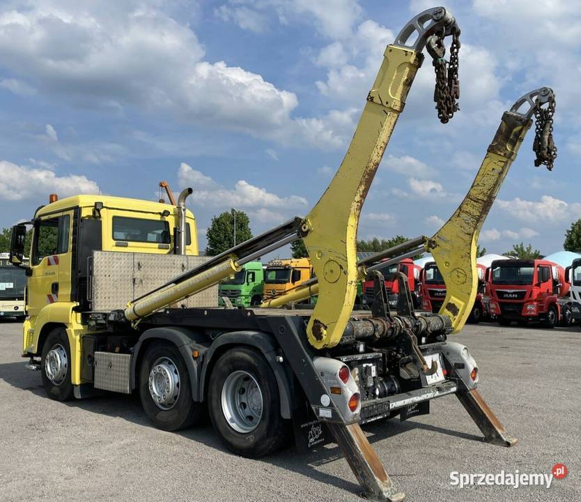 Bramowiec do pojemnikow komunalnych MAN TGS żółty