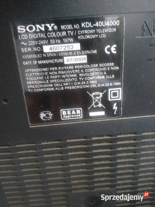 TV Sony Pasikonie