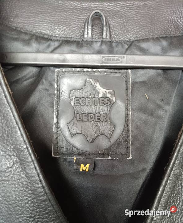 Kamizelka skórzana niemiecka motocyklowa czarna Zbylitowska Góra