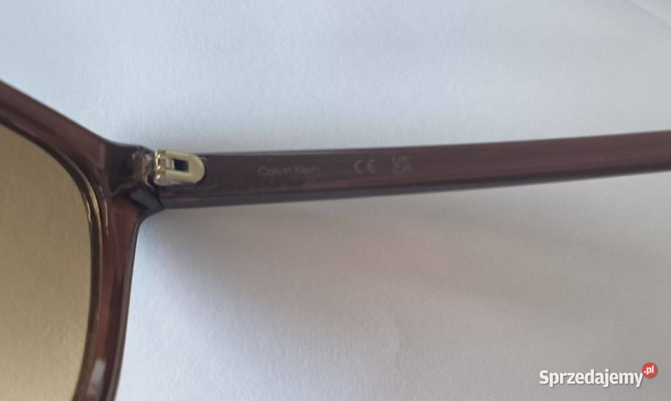 Okulary przeciwsłoneczne Calvin Klein brązowe małopolskie Myślenice sprzedam