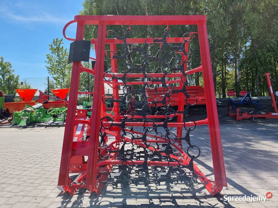 Włóka ŁĄKOWA polowa brona hydrauliczna 3m 4m 5m Mielec