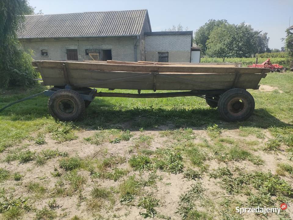 Wóz ciągnikowy solidny na kołach 20 Gozdawa