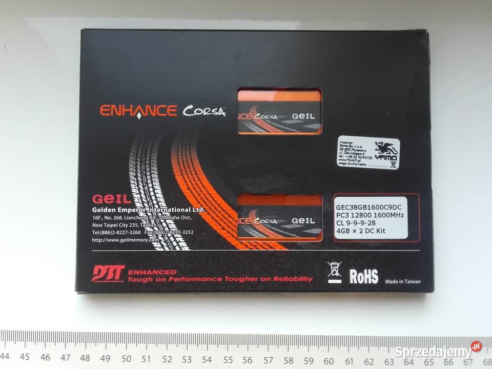 GeIL Enhance Corsa DDR3 8GB 2x4GB 1600MHz PC3 CL 9.0 Bydgoszcz