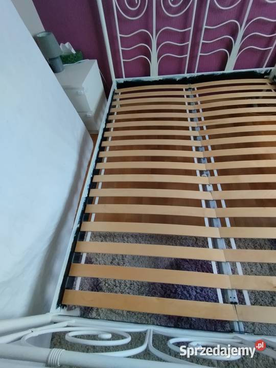 Łóżko metalowe Noresund IKEA 160x200 Stelaż Fałkowo