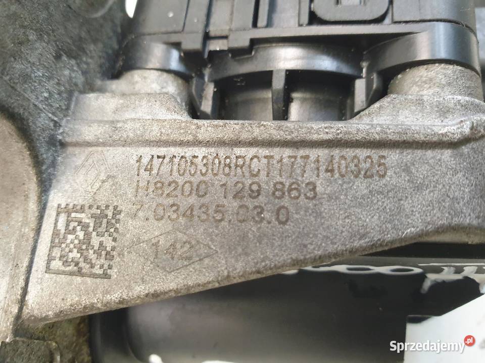 Renault Kangoo III 15 DCI ZAWÓR EGR 8200129863 osobowe Recyrkulacja spalin EGR