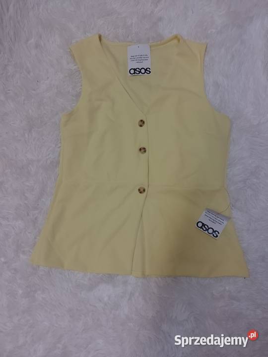 4042 ASOS Design Żółta kamizelka letnia z bez rękawa Kraków