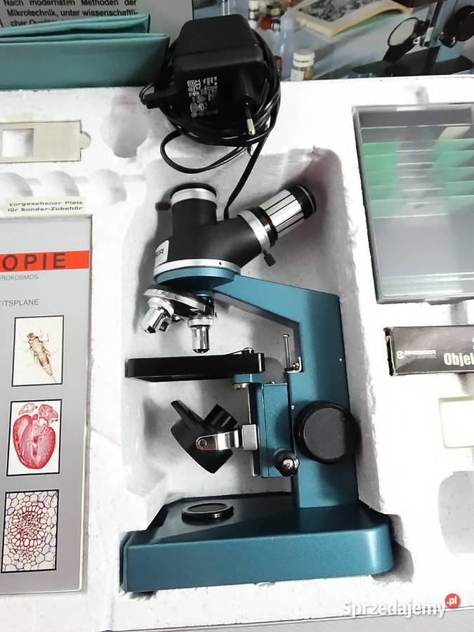 Mikroskop Bresser Optik System Zestaw retro w sprzedam