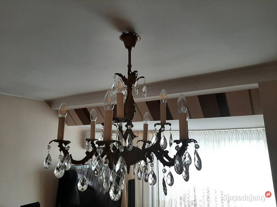 Żyrandol dwupoziomowy 6ramienny Gdańsk sprzedam