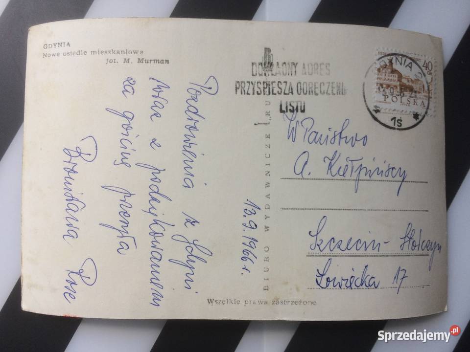 1095 Widokówka Gdynia Szczecin