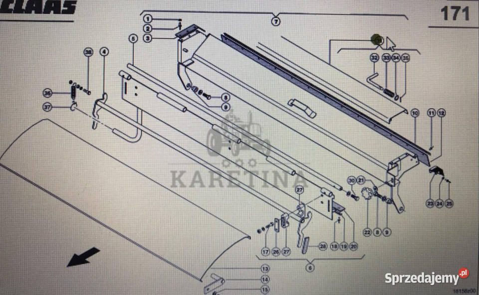 CLAAS 00 0736 584 0Claas Lexion osłona Claas Jastrzębniki