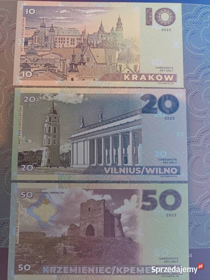 Banknoty Jadwiga Barbara Bona Królowe Polski zachodniopomorskie Goleniów