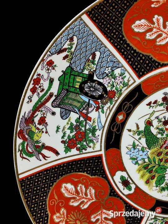 Porcelanowy Japoński Talerz Imari