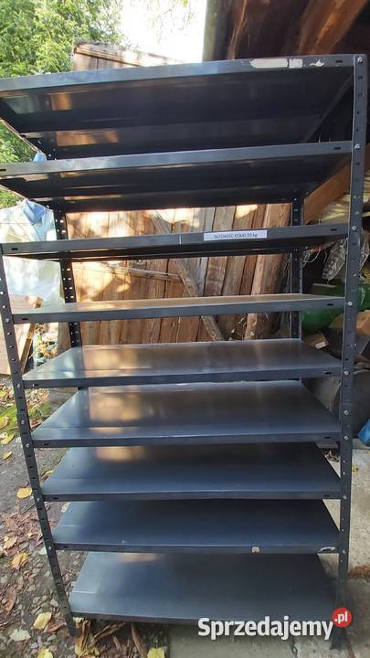 Metalowy regał z 9 półek 185 x 100 x41 małopolskie Dobczyce