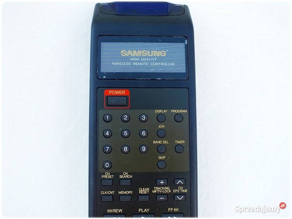 Pilot SAMSUNG do magnetowidów VCR VHS ORYGINAŁ lubuskie Żary sprzedam