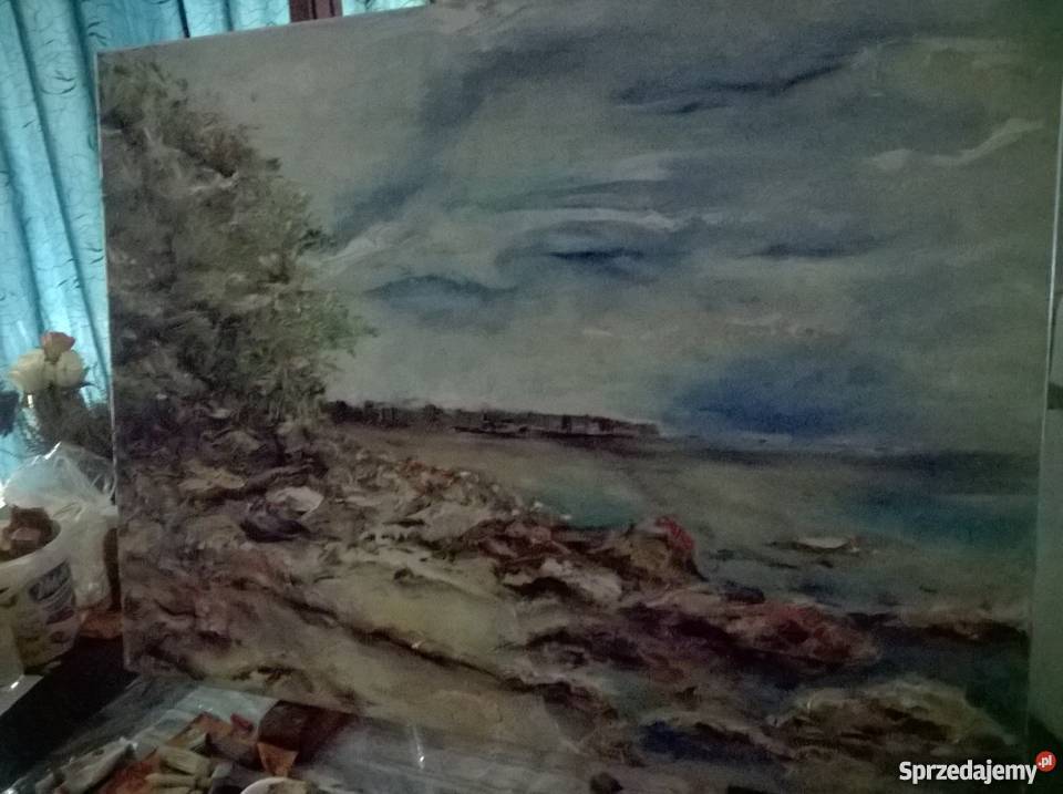 Obraz olejny Widok na Gdynię 60 x 80 Dom i Ogród Szczecin