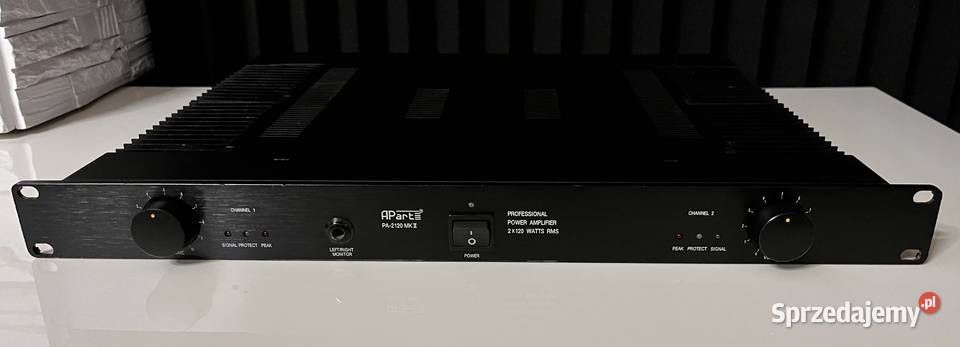 Profesjonalny wzmacniacz mocy stereo 2x120w Rms Wzmacniacze i pokrewne Kraków