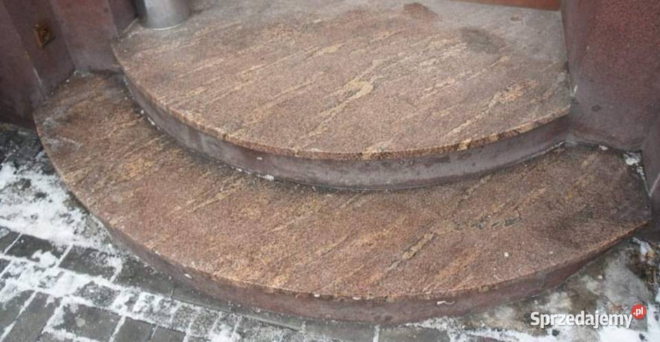 Schody granitowe nagrobki Ozimek