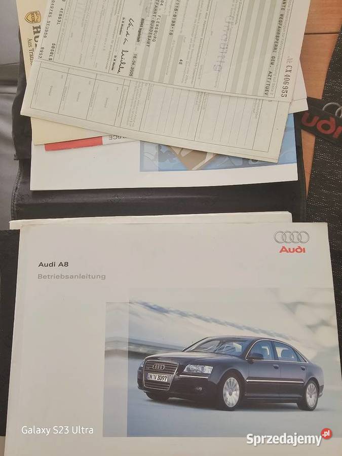 Oryginalne Etui na dokumenty Audi A8 warmińsko-mazurskie Olsztyn sprzedam