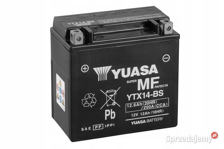 Akumulator Yuasa YTX14BS KMX14BS 126Ah 200 wielkopolskie Poznań