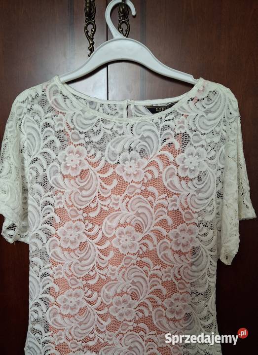 Sprzedam białę koronkowę bluzką Lublin