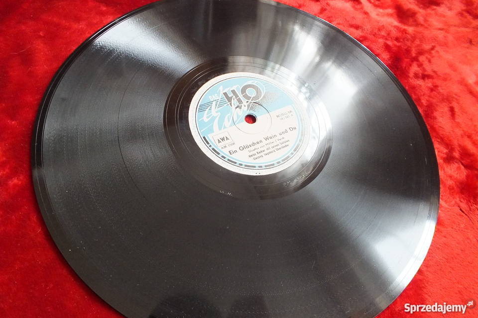 Płyta winylowa szelakowa niemiecka gruba i Żary