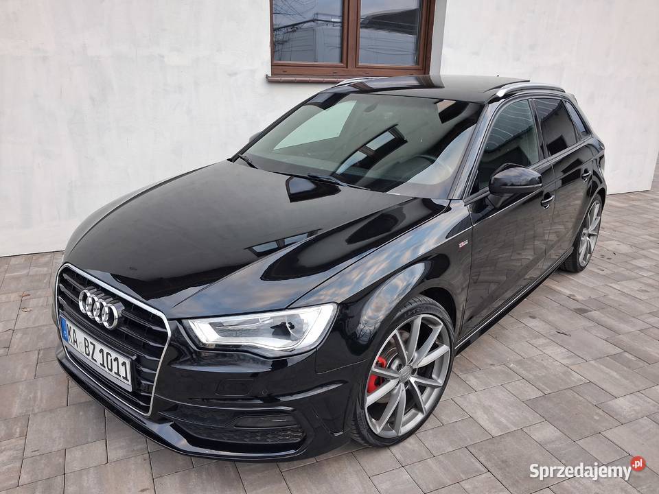 Audi A3 8V Sline Panorama Klima Czarna wielkopolskie Witkowo
