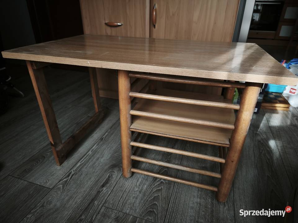 drewniany stolik RTVpomocnik małe biurko Meble Poznań
