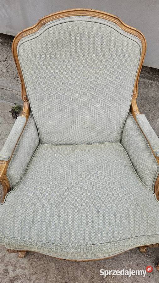 Fotele ludwikowskie 2 elegancki komplet drewno Wałbrzych