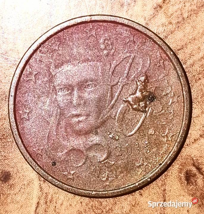 5 Euro cent Francja 2015 zRzadki destrukt warmińsko-mazurskie Lubawa