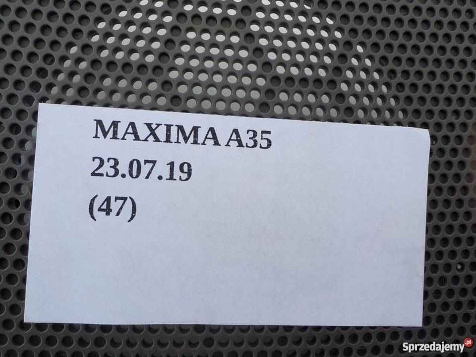 PLASTIK OSŁONA ZAŚLEPKA NISSAN MAXIMA A35 wielkopolskie Nowy Tomyśl sprzedam
