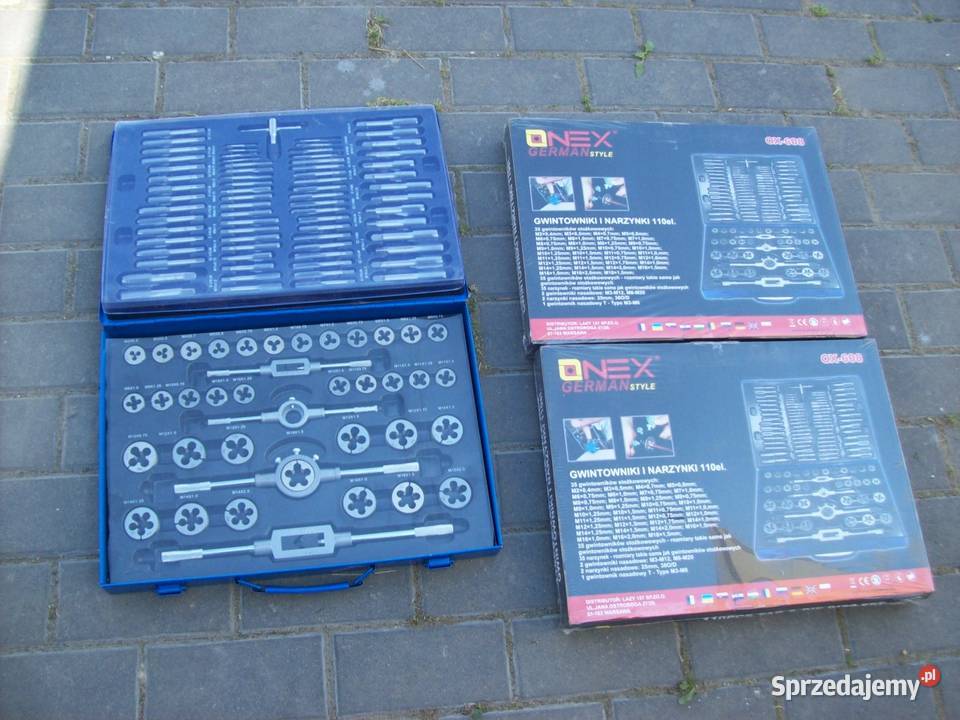 GWINTOWNIKI I NARZYNKI ZESTAW 110EL OX608 Głogowa