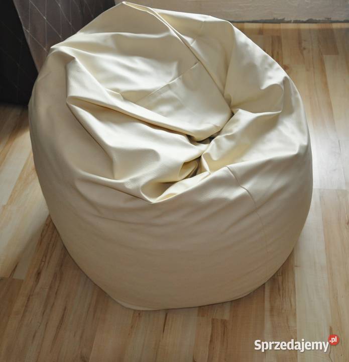 Beżowa pufa ekoskóra Lubaczów