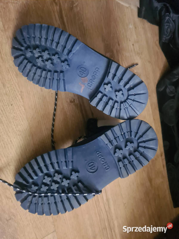 Cropp TraperyTimberki kostkę Granatowy 40 Kozaki Sosnowiec