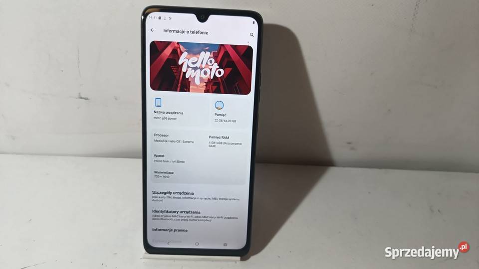 Smartfon MOTOROLA Moto G06 Power 464GB