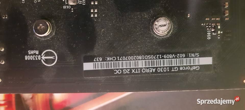 Karta graficzna GEFORCE GT 1030 Zagnańsk sprzedam