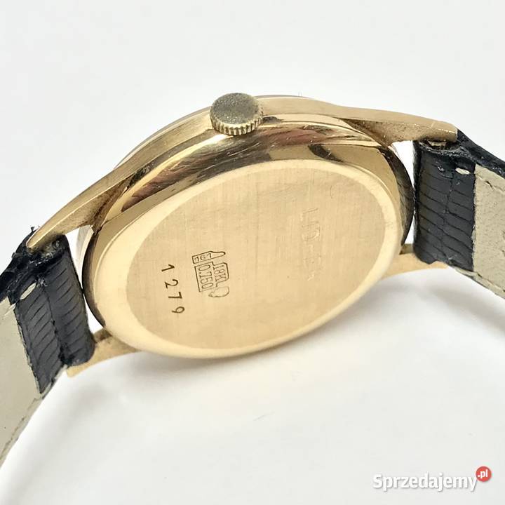 LIDHER szwajcarski Złoty zegarek męski 750 18K Warszawa sprzedam