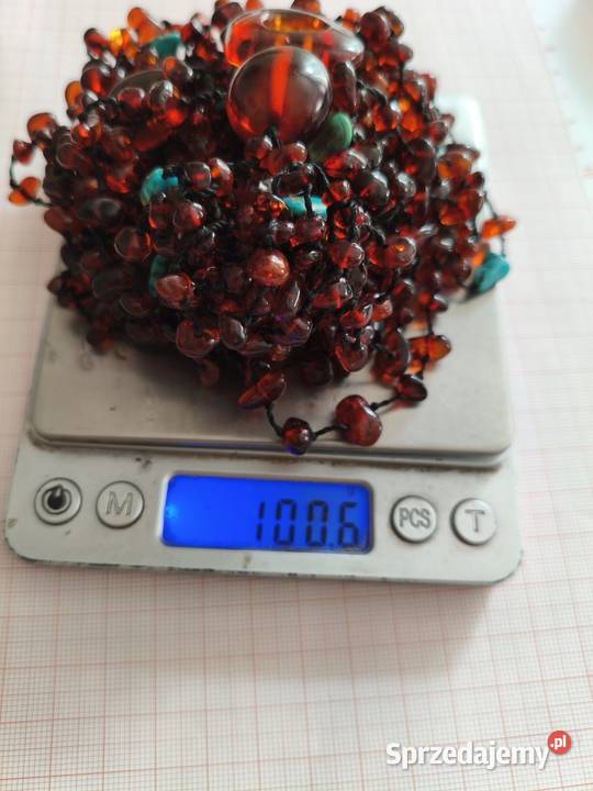 Kolia Naszyjnik Bursztyn Turkus Białystok sprzedam