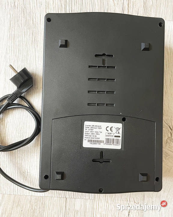 Zasilacz UPS ORVALDI 750 SP o pojemności sprzedam