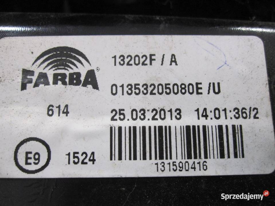 FIAT FIORINO III 13r lampa prawa tył